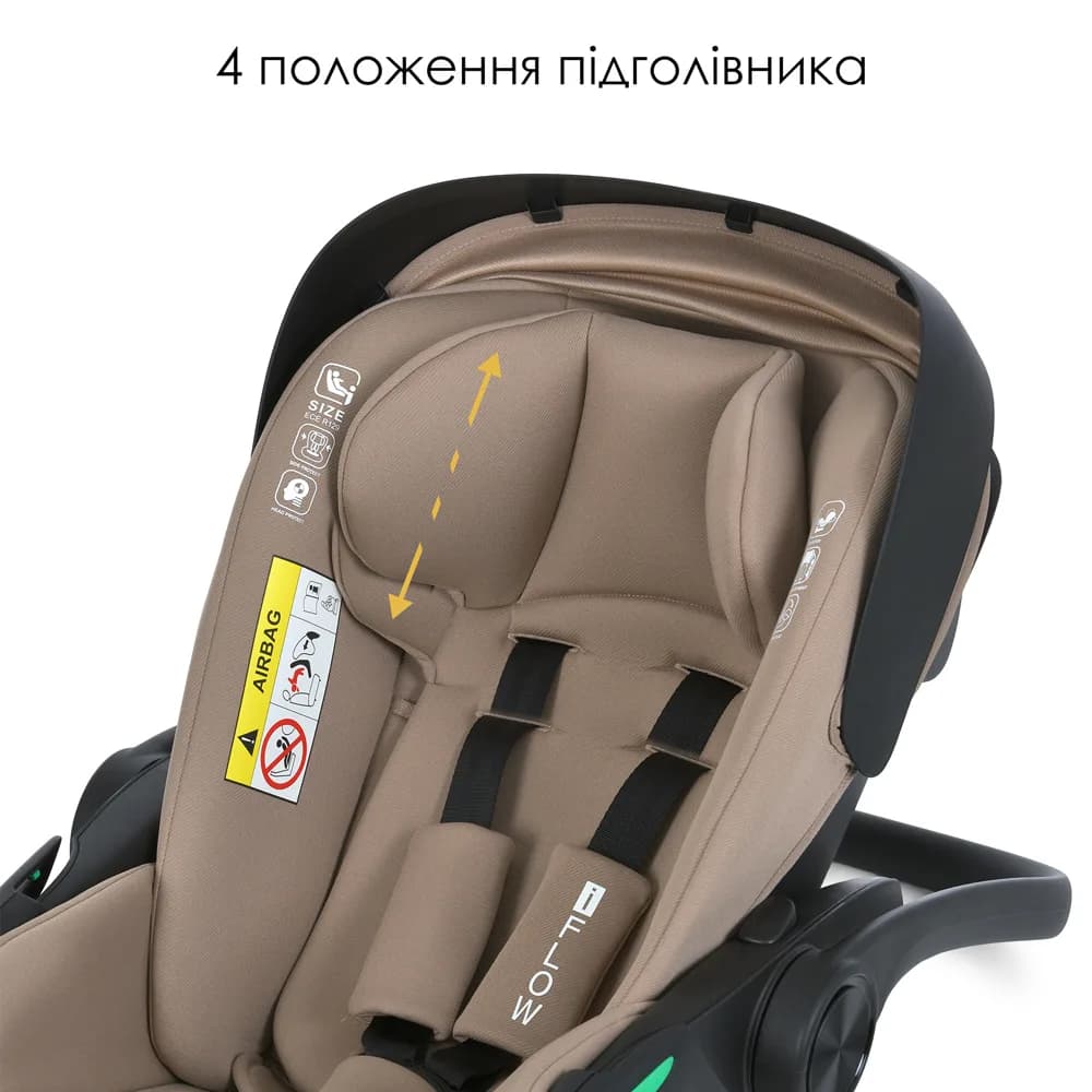 Автокрісло El Camino i-Flow ME 1198 Beige фото 2