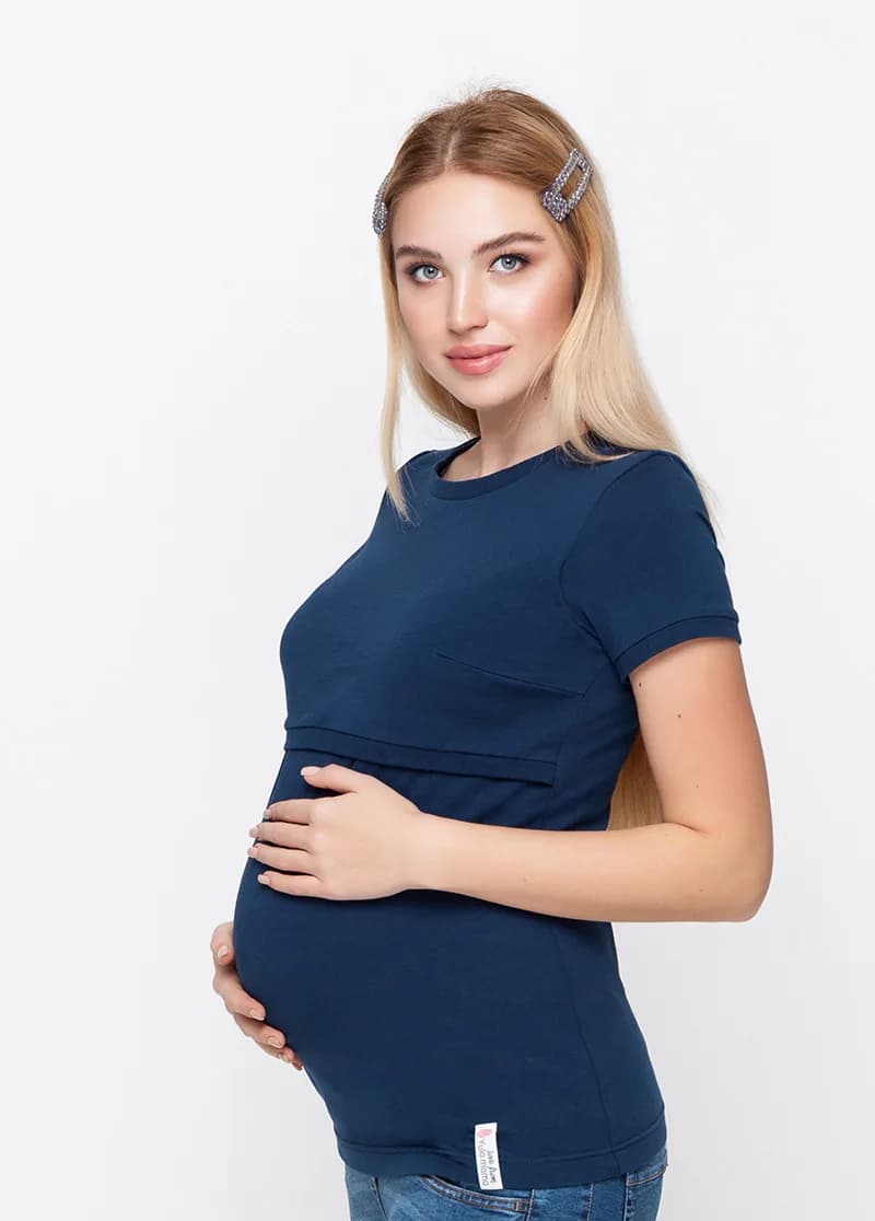 Футболка для вагітних і годування S-L Юла мама Margo NR-10.011 фото 5