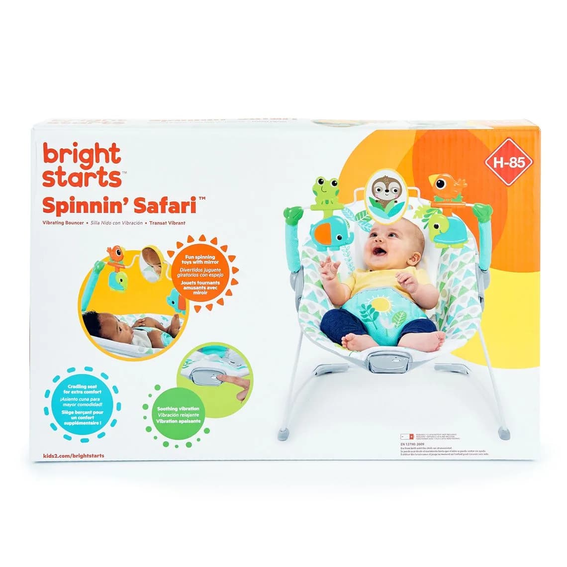 Крісло-шезлонг Bright Starts Spinnin Safari 12208 фото 4