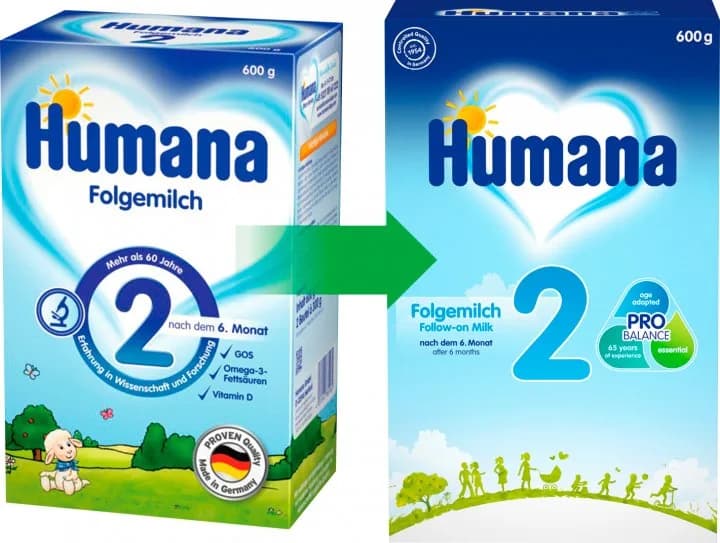 Суміш молочна Humana-2 600г 720238 фото 4