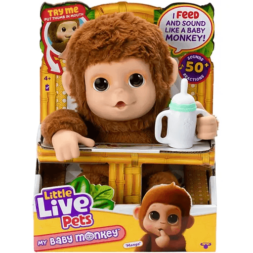 Іграшка інтерактивна Moose Маленьке мавпеня 26558
