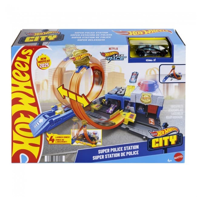 Набір ігровий Hot Wheels Суперполіцейський відділок JBM71