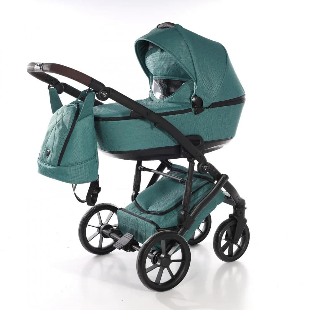 Коляска універсальна 2в1 Junama Space Waffle 03 J-SpW-03 green фото 6