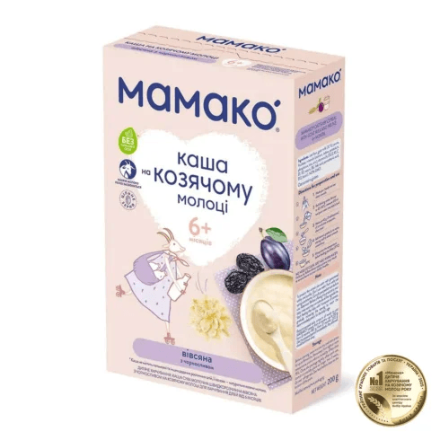 Каша Mamako молочна вівсяна з чорносливом 200г 1105416