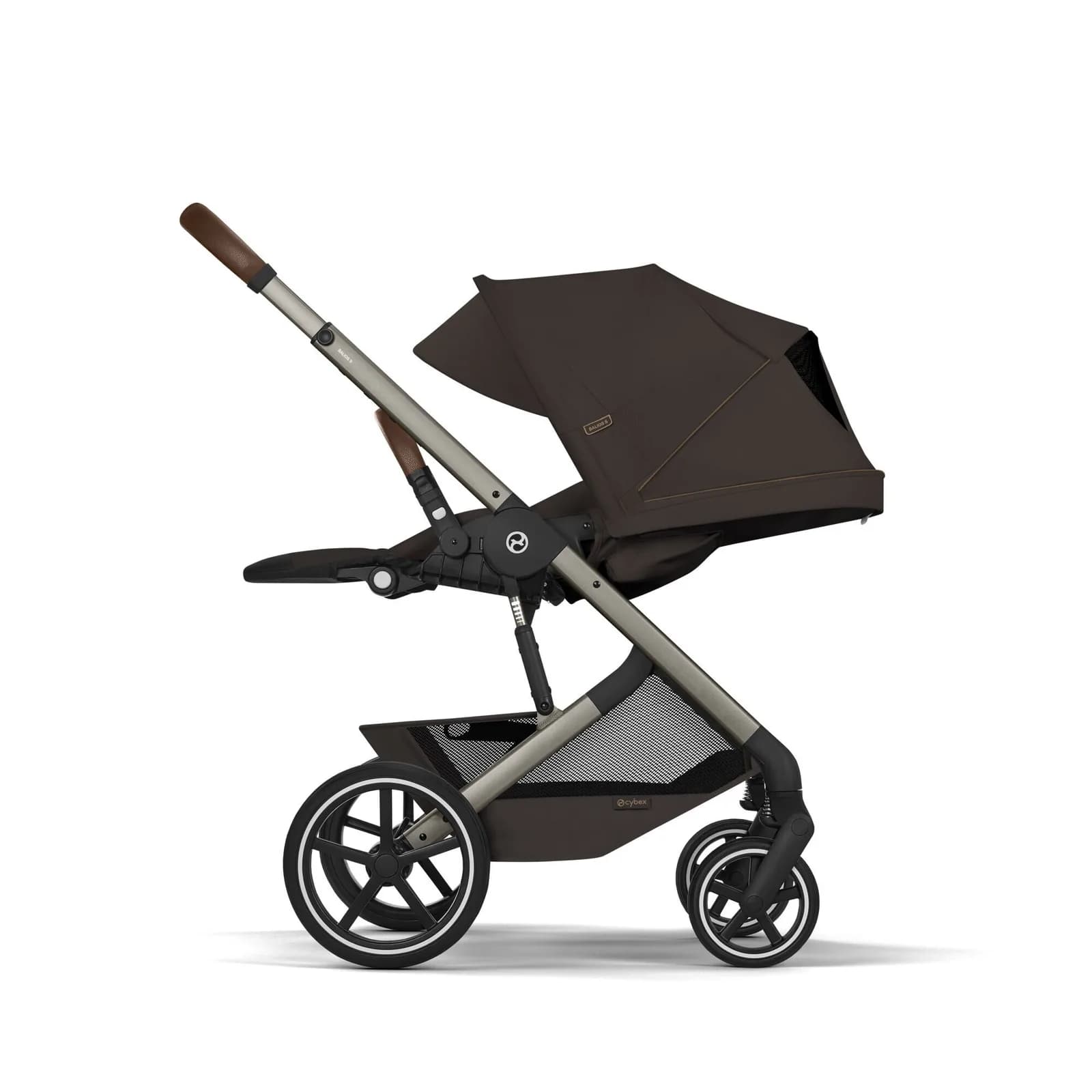 Коляска прогулянкова Cybex Balios S Lux TPE Chocolate Brown 526001205 фото 2