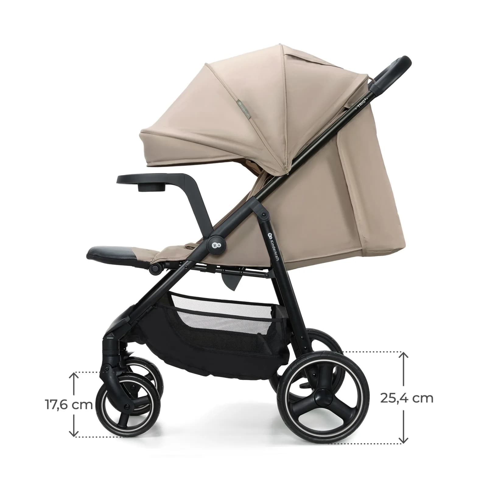 Коляска прогулянкова Kinderkraft Trig 3 Tray KSTRIG03BEG000T Beige фото 3
