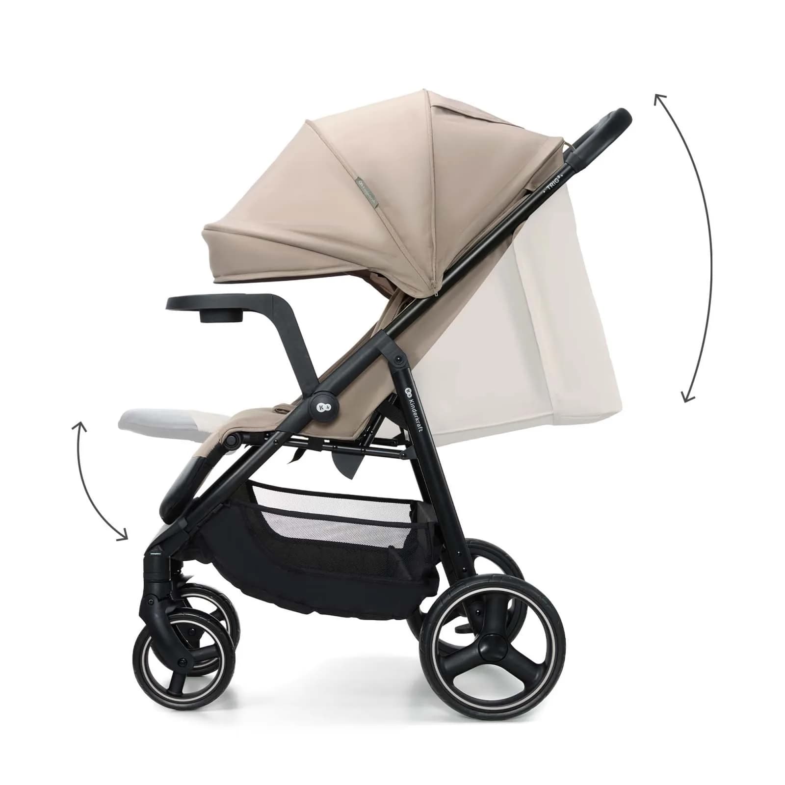 Коляска прогулянкова Kinderkraft Trig 3 Tray KSTRIG03BEG000T Beige фото 2