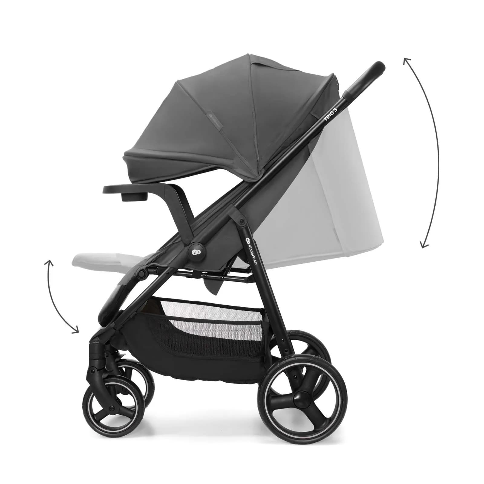 Коляска прогулянкова Kinderkraft Trig 3 Tray KSTRIG03GRY000T Grey фото 2