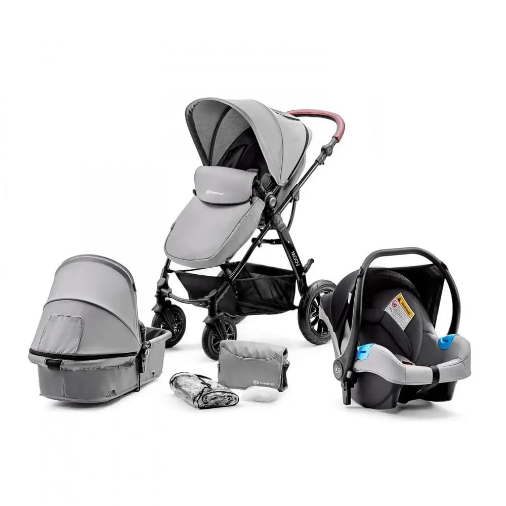 Коляска універсальна 3в1 Kinderkraft Moov KKWMOOVGRY00NC Gray фото 5