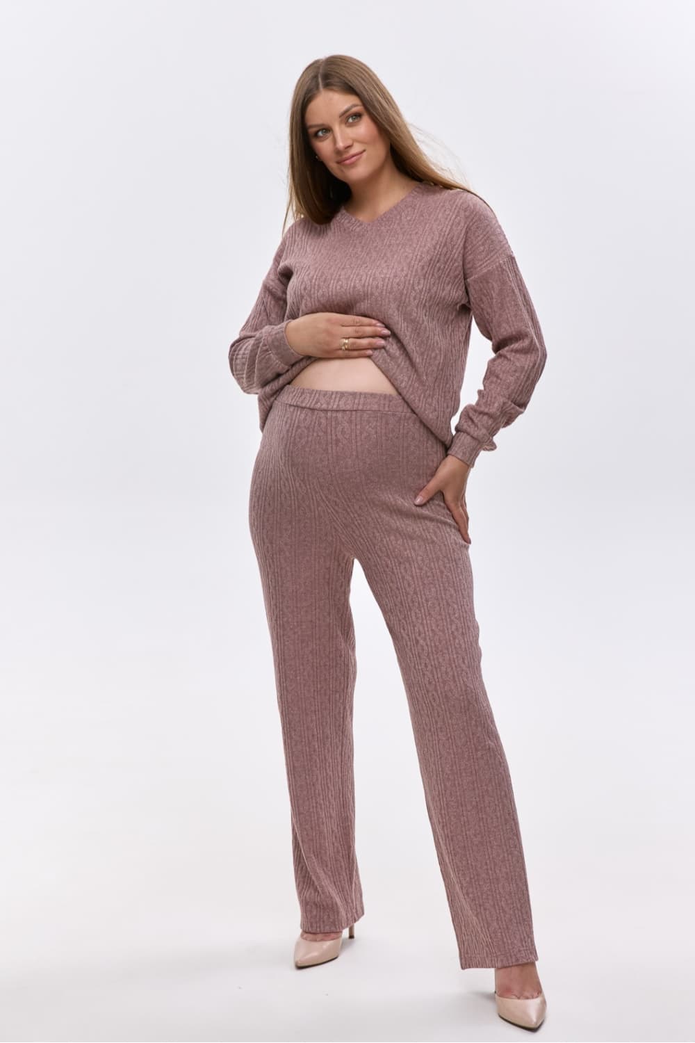 Костюм для вагітних та годування (кофта+штани) Dianora 2356(2184) 1404 -коричневий