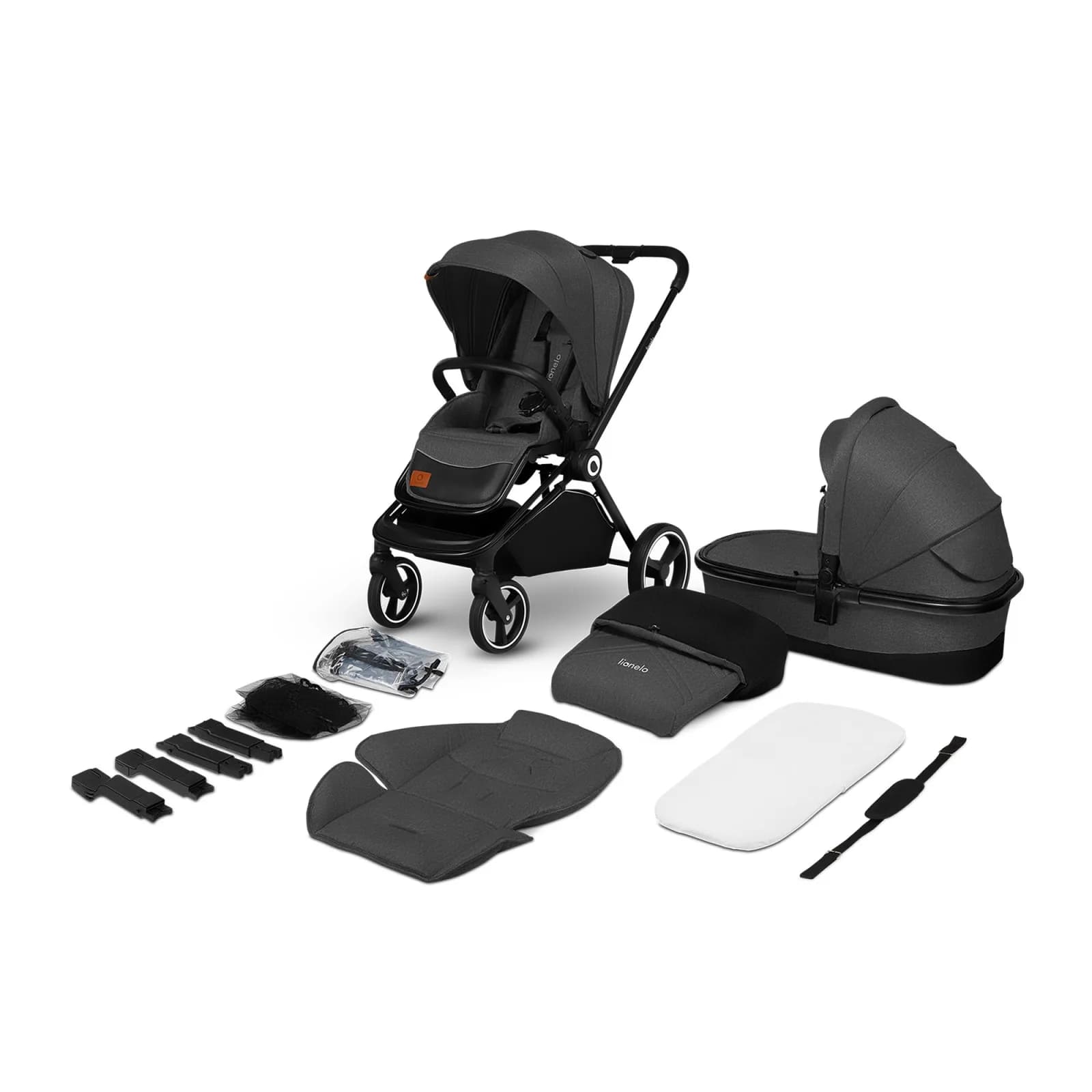 Коляска універсальна 2в1 Lionelo Mika Grey Graphite LO-MIKA 2IN1 GREY GRAPHITE фото 6