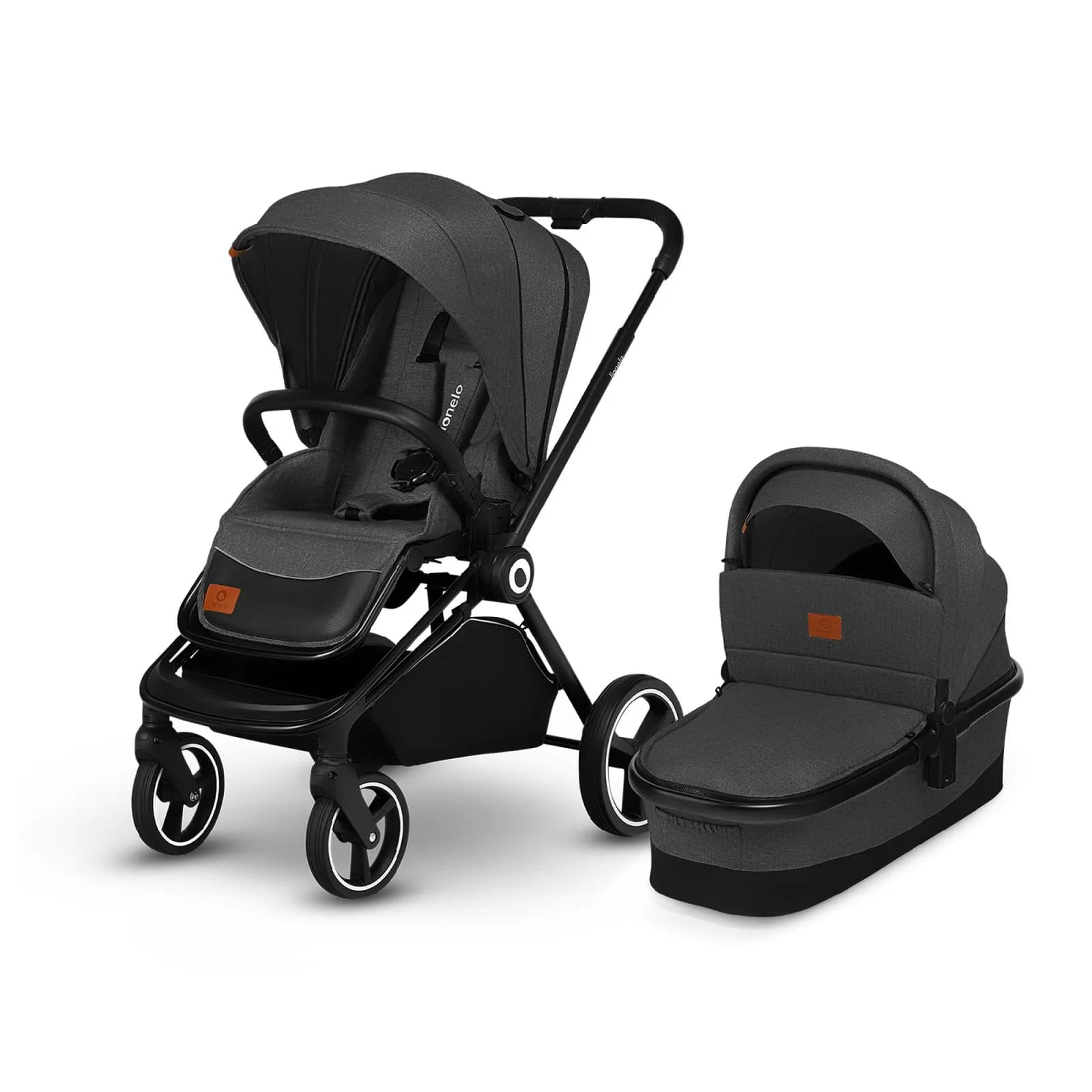 Коляска універсальна 2в1 Lionelo Mika Grey Graphite LO-MIKA 2IN1 GREY GRAPHITE фото 5