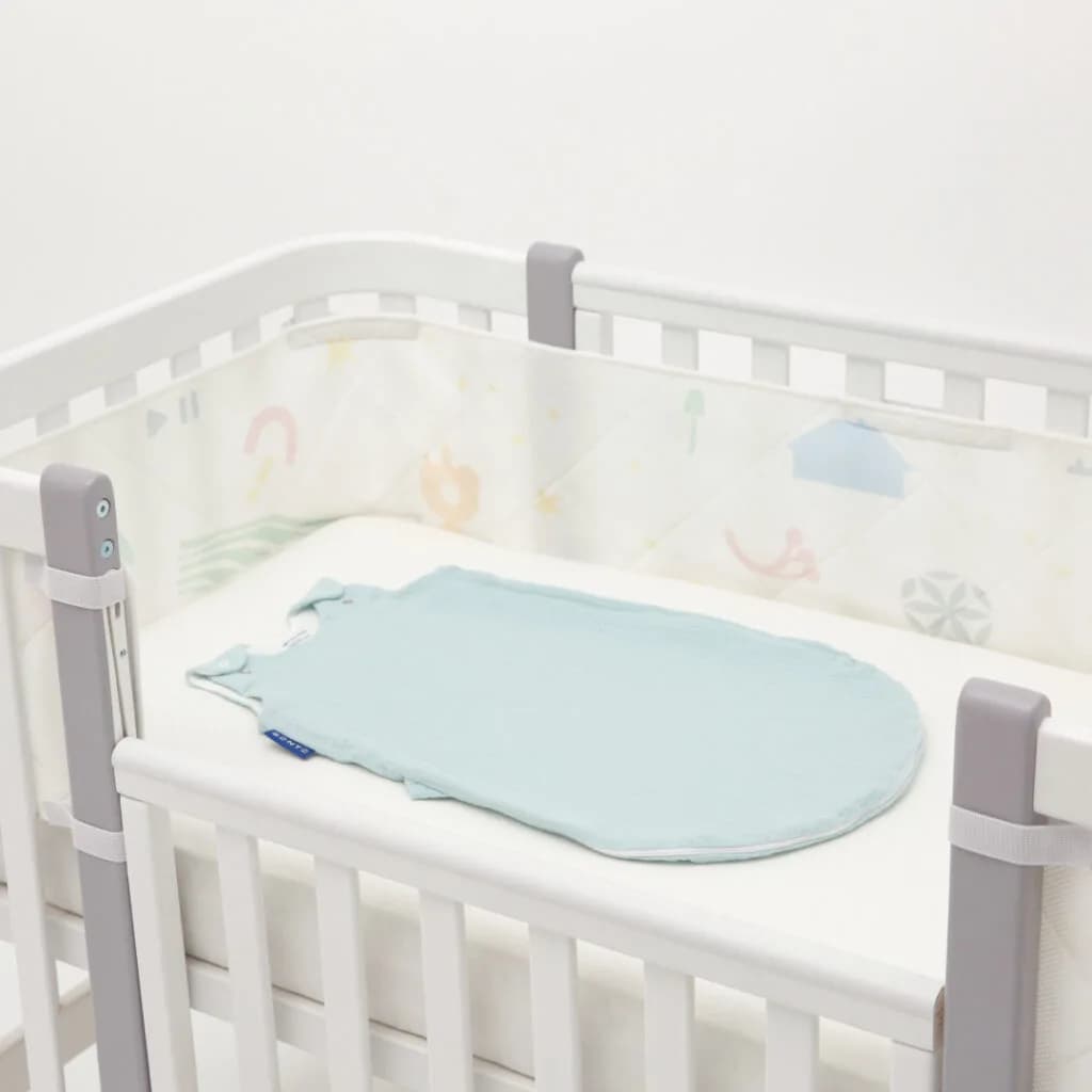 Постільний комплект Sonto Sleepset Літо 120*60 см з закругленими кутами Мʼятний крем 0229 фото 2 Постільний комплект Sonto Sleepset Літо 120*60 см з закругленими кутами Мʼятний крем 0229 фото 2