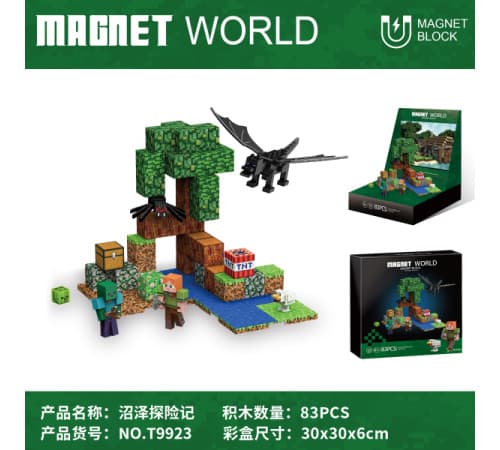Конструктор магнітний Toys K Minecraft 83дет T9923