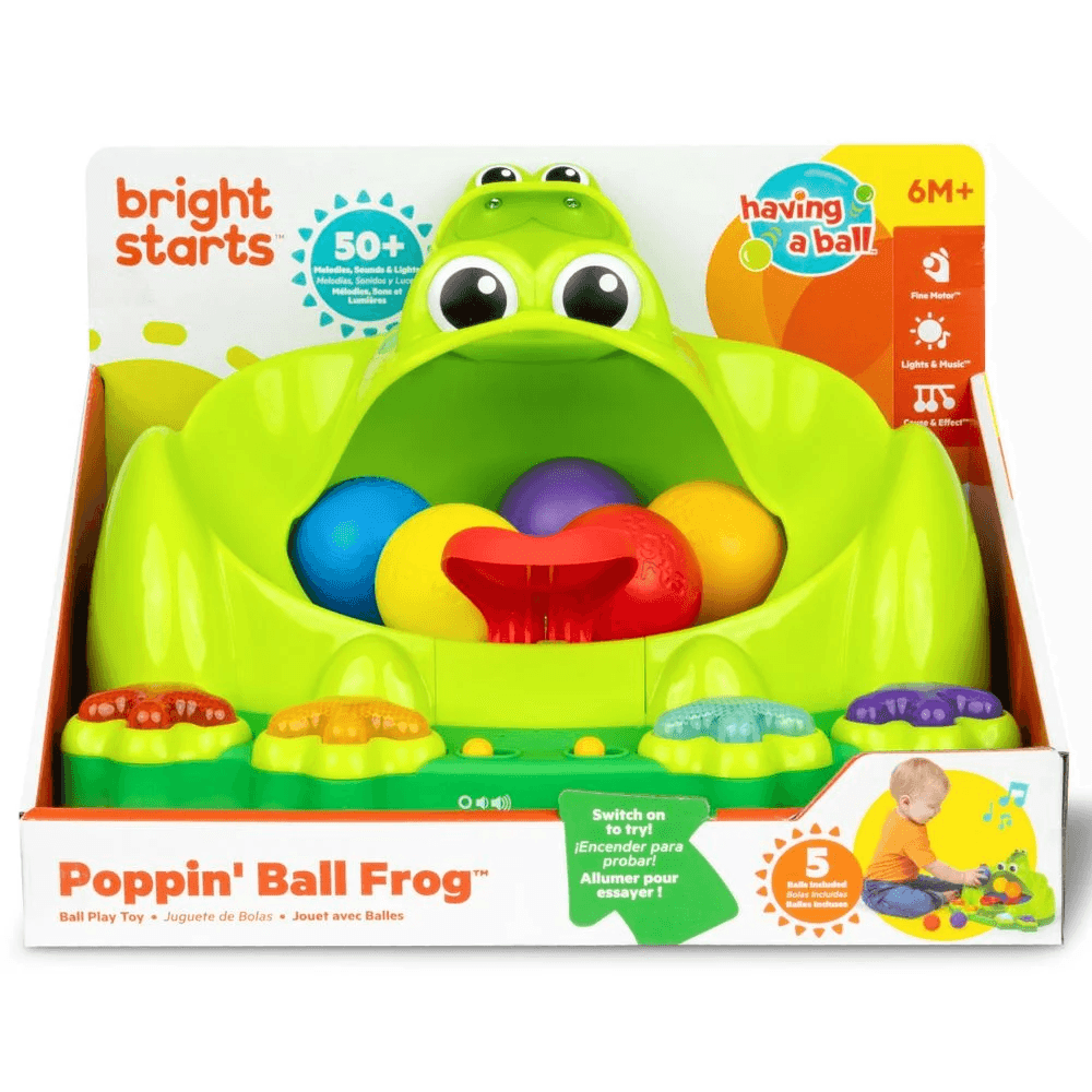 Іграшка музична Bright Starts Poppin' Ball Frog 17159