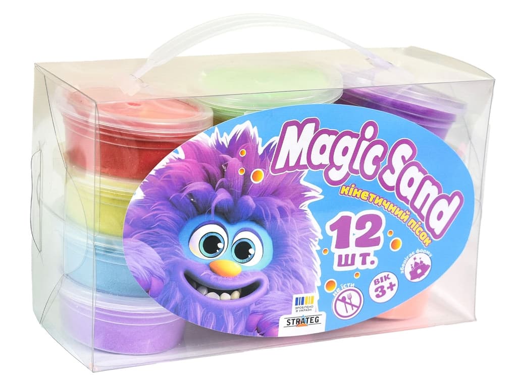 Пісок кінетичний Strateg Magic sand 12шт 39405