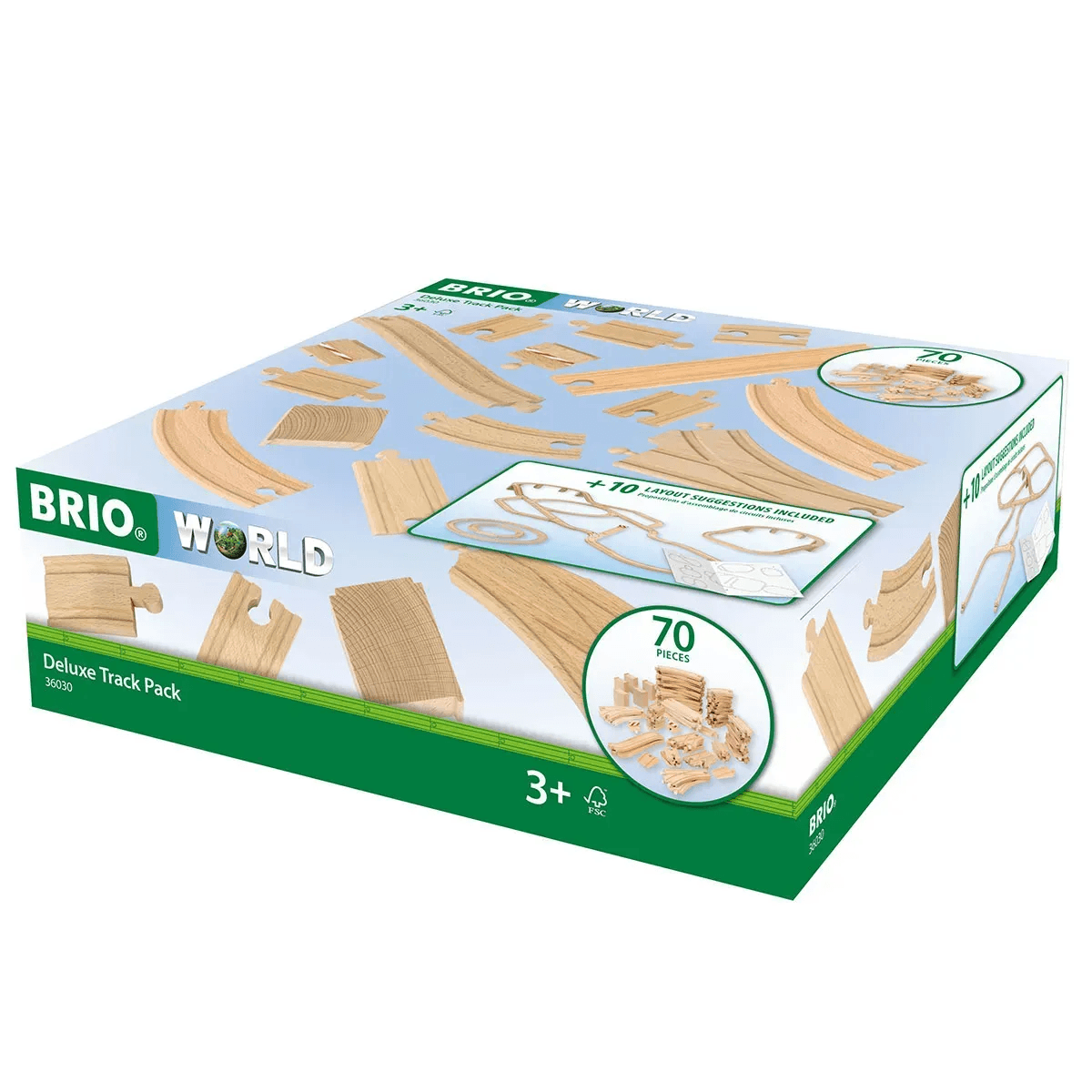 Набір розширень для залізниці Brio Deluxe 70 ел. 36030
