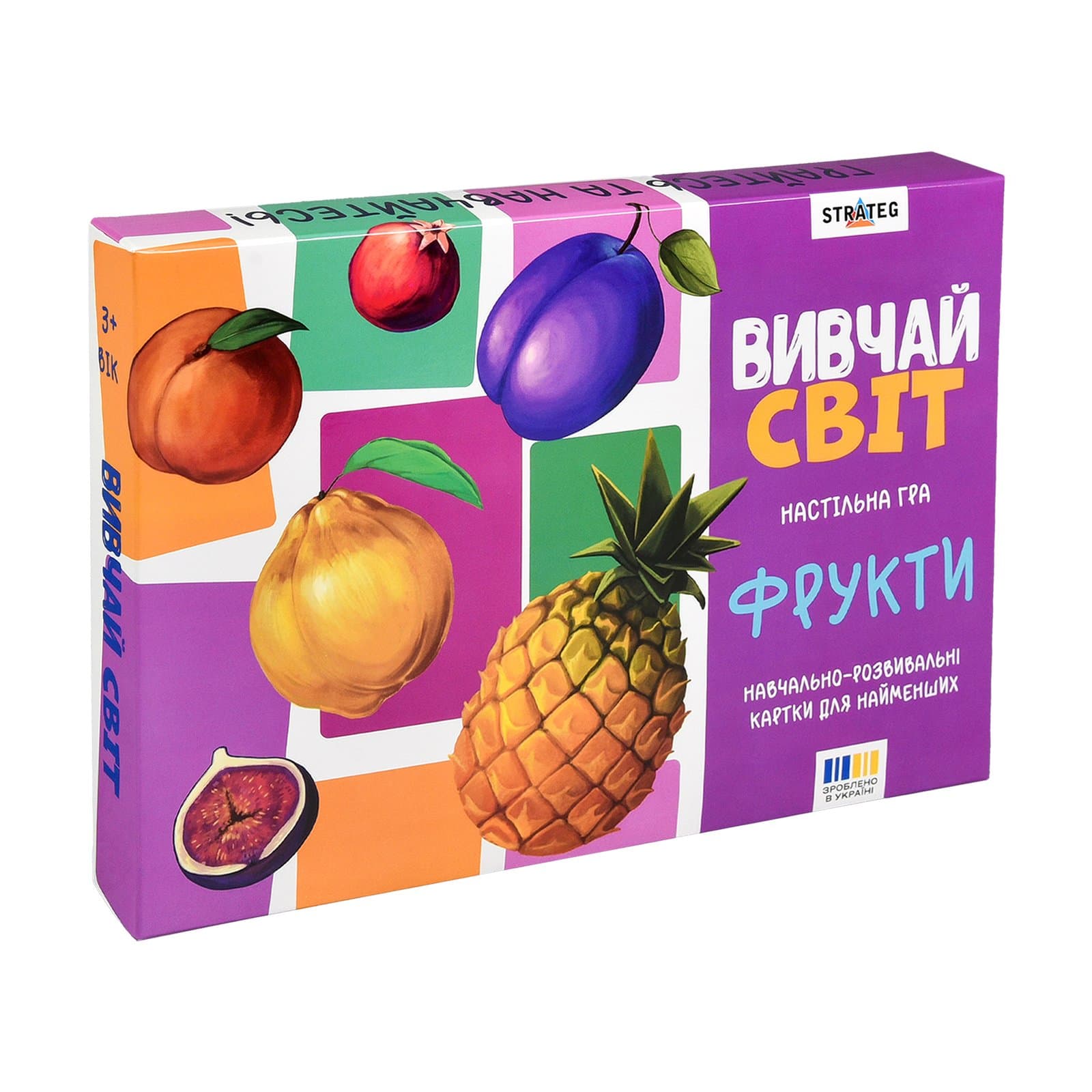 Гра настільна Strateg Вивчай світ. Фрукти 30805