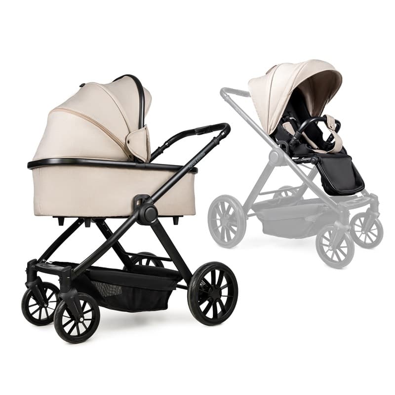 Коляска універсальна 2в1 Ninos Estrella NE2024BGB Beige Black