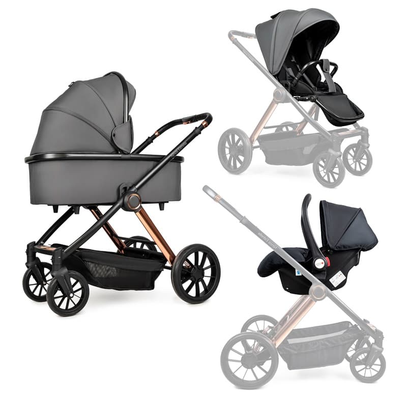 Коляска універсальна 3в1 Ninos Estrella NE3V12024GRG Grey Gold
