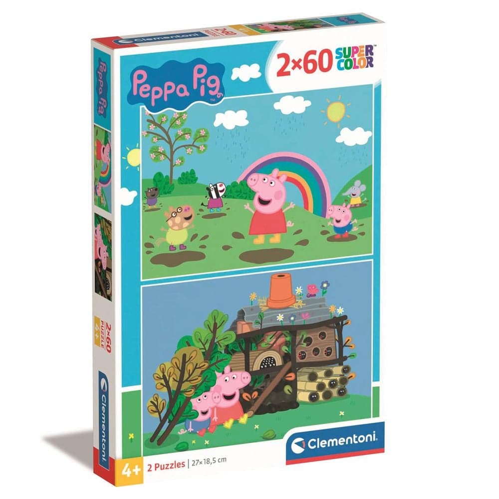Пазл 2в1 Clementoni Peppa Pig 2*60ел 21622
