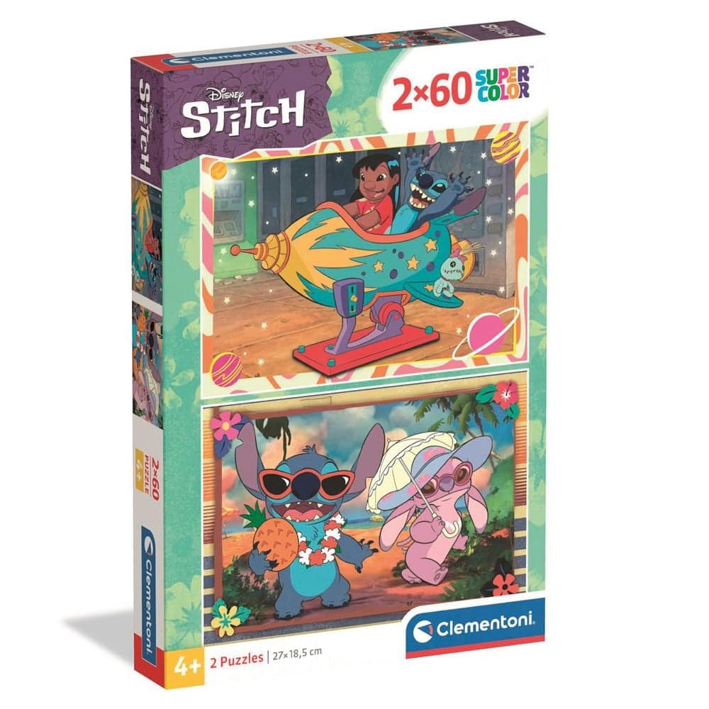 Пазл 2в1 Clementoni Stitch 2*60ел 24822