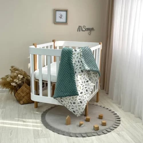 Плед-конверт з ковдрою Маленькая Соня на Minky Ялина 10500504-1 з бантиком фото 3