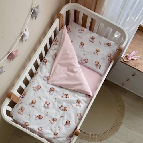 Змінний комплект Маленька Соня Baby Mix Ведмедик у ковдрі на білому 3од 0391783