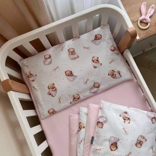 Змінний комплект Маленька Соня Baby Mix Ведмедик у ковдрі на білому 3од 0391783 фото 2
