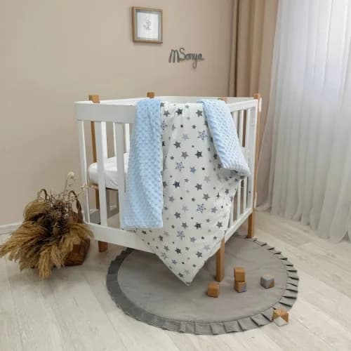 Плед-конверт з ковдрою Маленькая Соня на Minky Stars 10500421-1 з бантиком фото 3