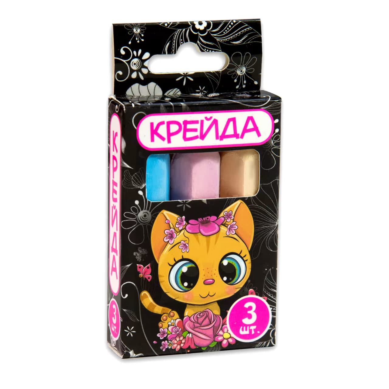 Крейда кольорова Strateg 3шт 50110