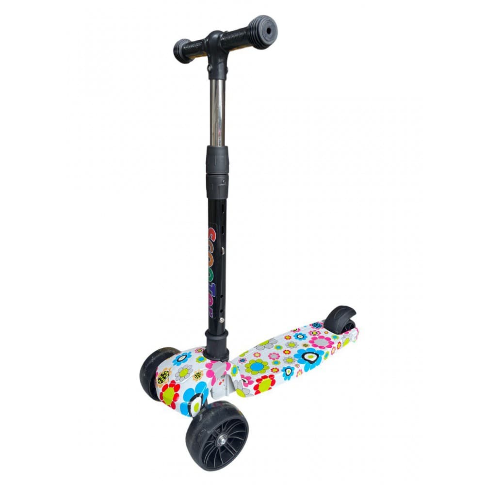 Самокат 3-х колісний Adbor Scooter 216 flowers C216SF