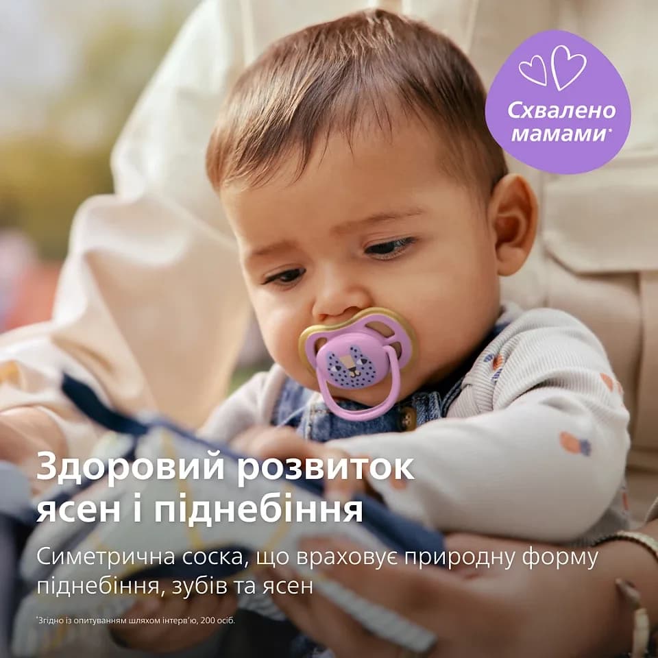 Пустушка Avent Ultra-Air 6-18м 2шт SCF087/13 фото 3