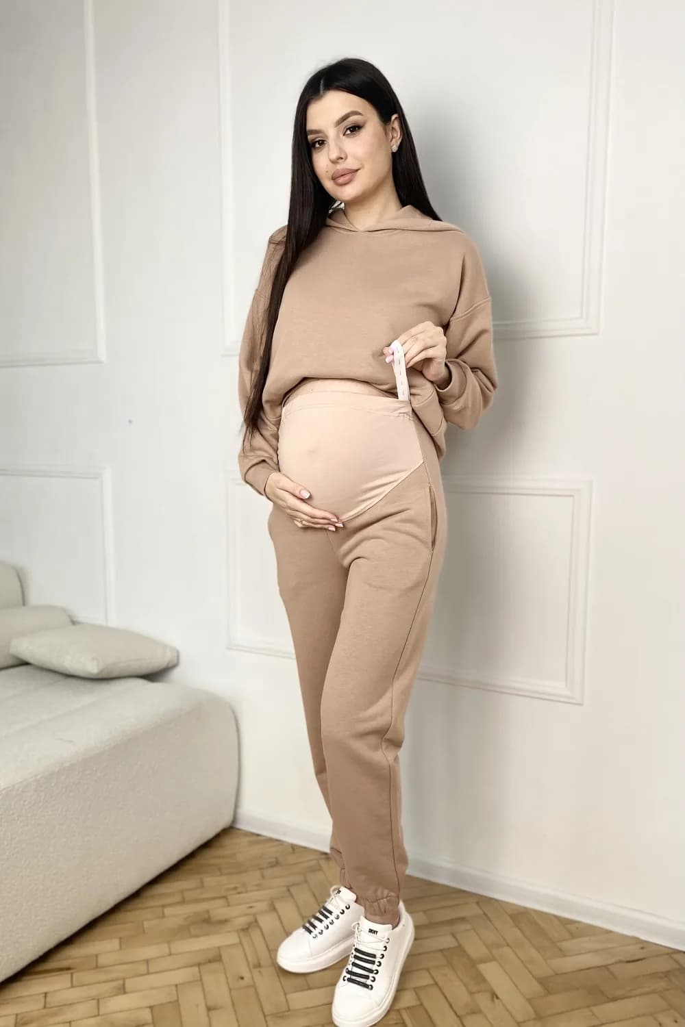 Костюм спортивний для вагітних та годування Dianora 2314(5) 1140 -бежевий фото 3