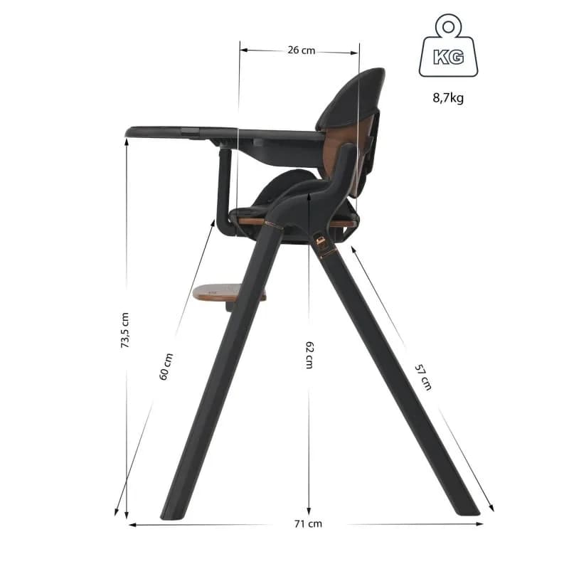 Стільчик для годування Espiro Allure 11 Timber Black фото 4