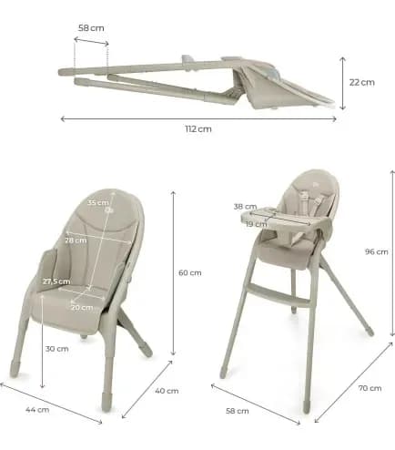 Стільчик для годування Kinderkraft Dinnly KHDINN00BEG0000 Beige фото 8