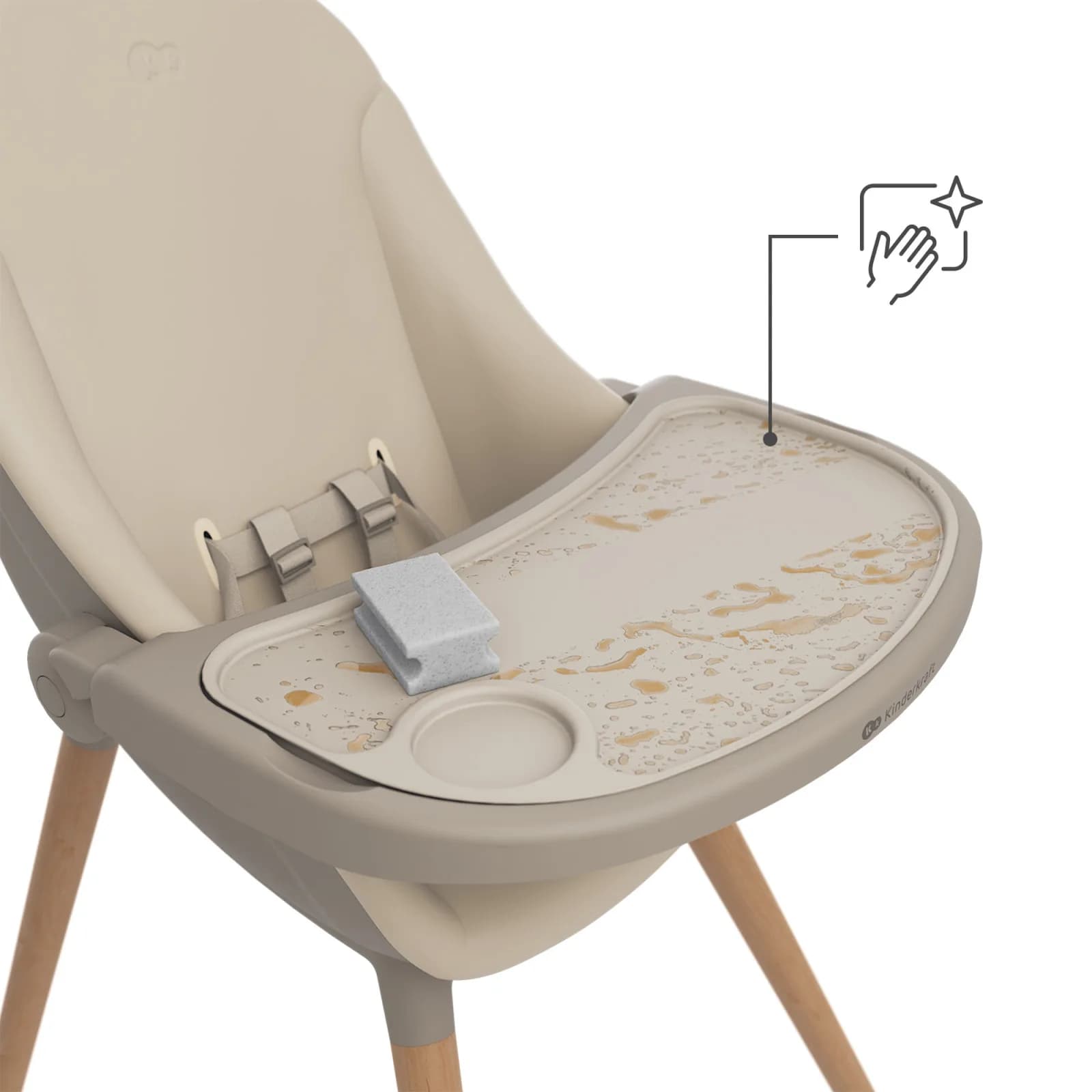 Стільчик для годування Kinderkraft Fini Up KHFINIUPBEG0000 Beige фото 5