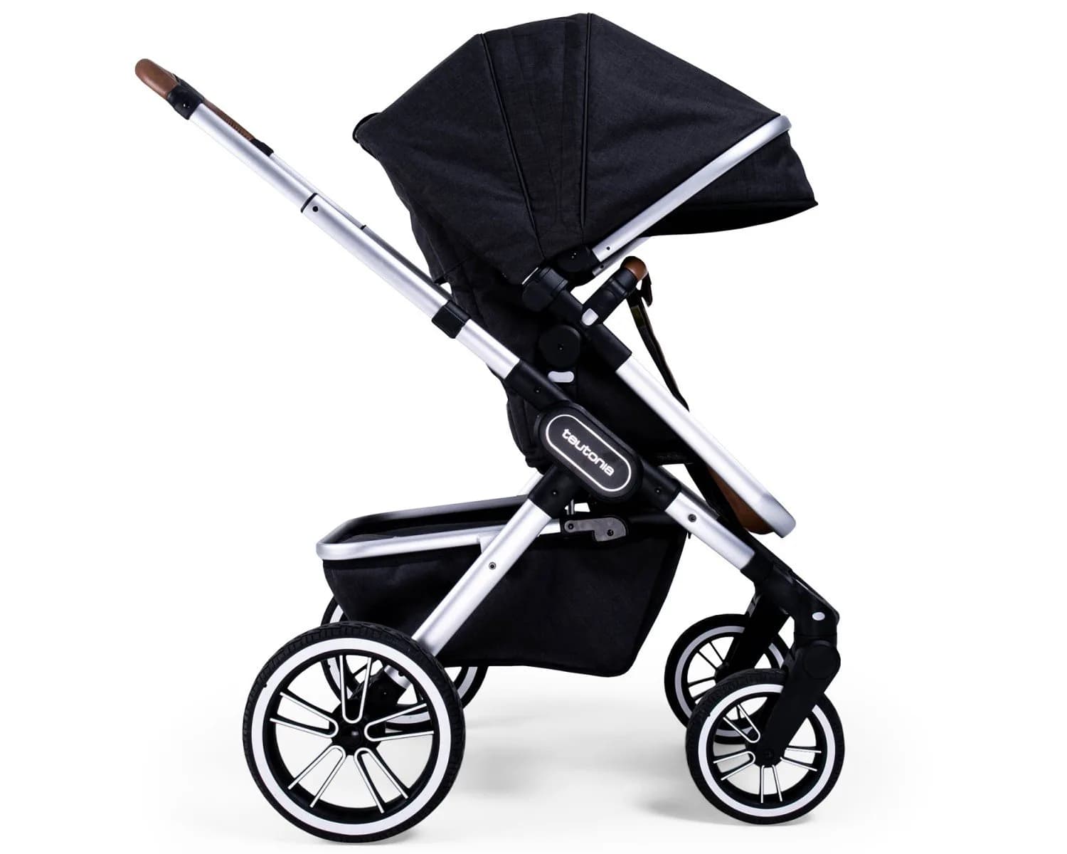 Коляска універсальна 2в1 Teutonia Trio 2.0 Melange Black 90027 фото 2