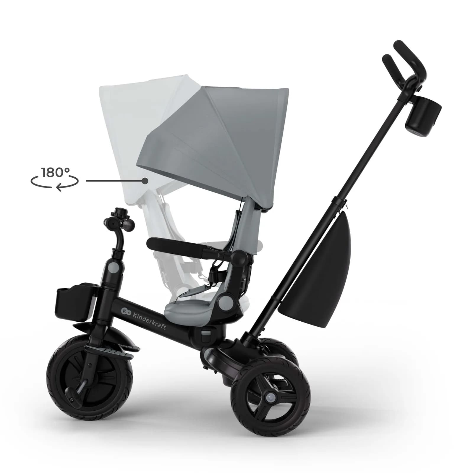 Велосипед 3-х колісний Kinderkraft Aveo 2 Plus Grey KRAVEO02GRY0000 фото 9