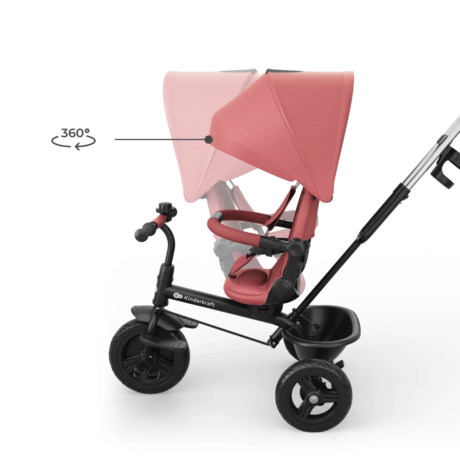 Велосипед 3-х колісний Kinderkraft Aston 2 Plus KRASTO02PNKPL00 Pink фото 7