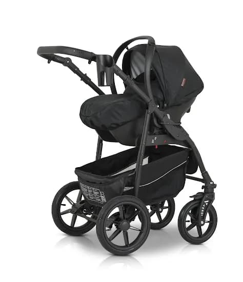 Коляска універсальна 3в1 Verdi Sonic Comfort 9023-VC-05 black fabric фото 2