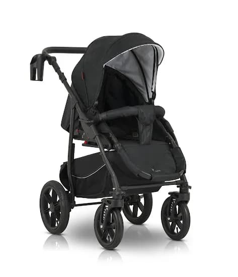 Коляска універсальна 3в1 Verdi Sonic Comfort 9023-VC-05 black fabric фото 3