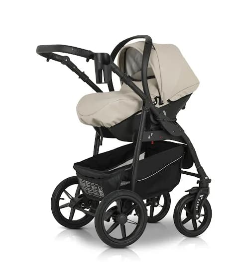 Коляска універсальна 3в1 Verdi Sonic Comfort 9023-VC-09 ecru/black фото 2