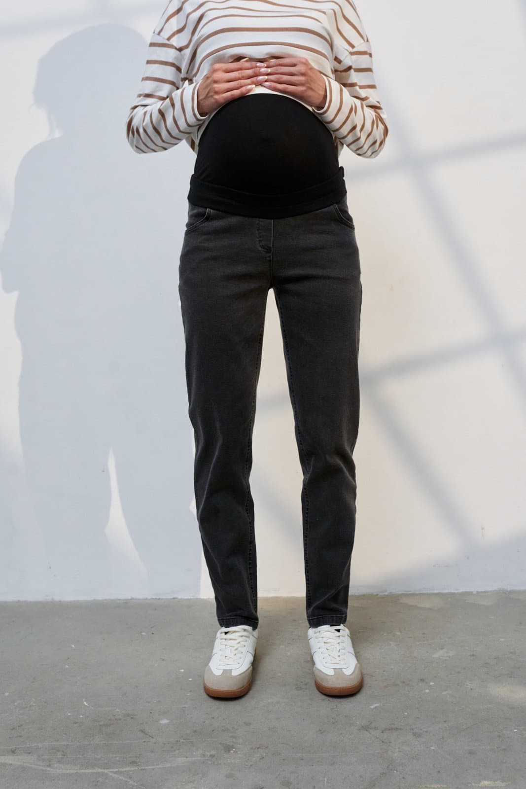 Джинси для вагітних S-XL Юла мама IVONNE Essential Fit DM-34.012 -чорний