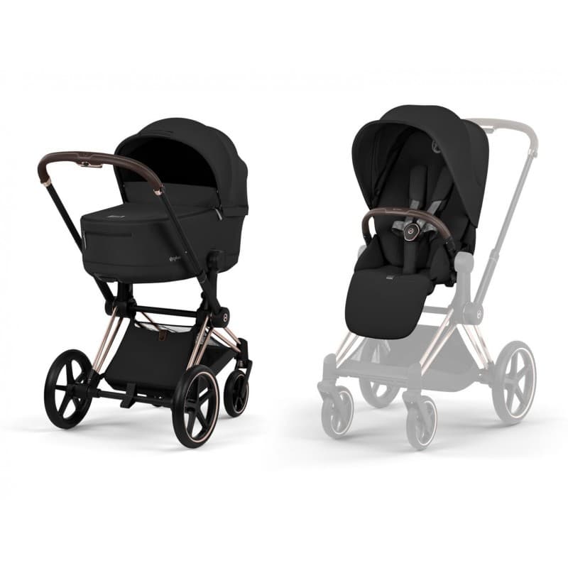 Коляска універсальна 2в1 Cybex Priam 5.0 RG 526000001 Sepia Black