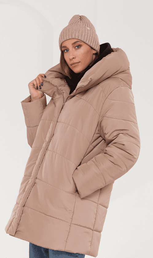 Куртка для вагітних S-XXL Юла мама KIMBERLY OW-41.042 -бежевий