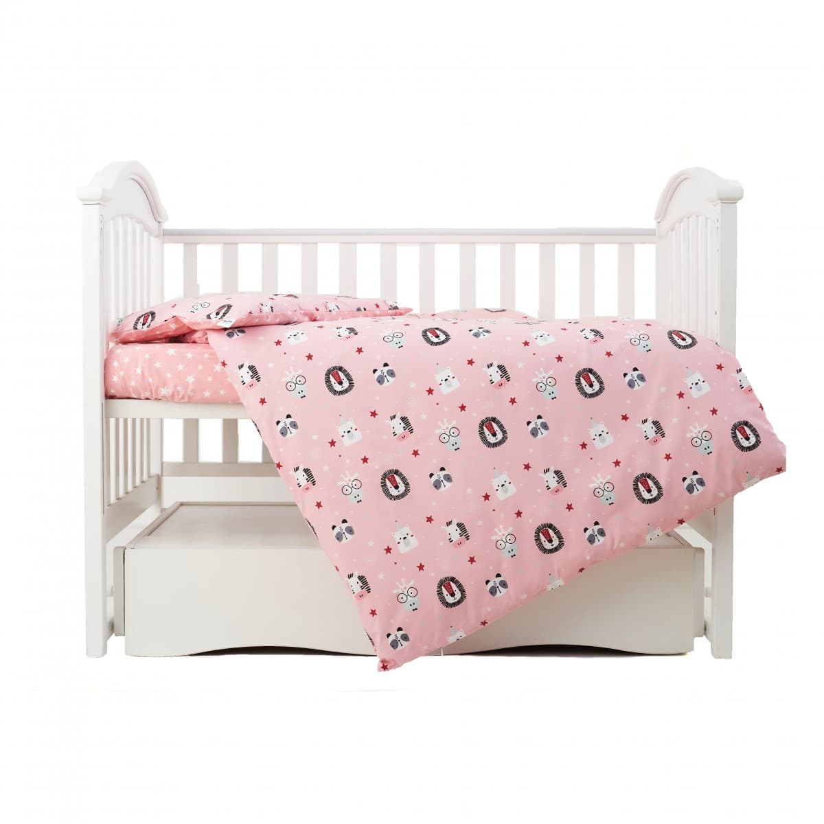Змінний комплект Twins Zoo pink 4од 3022-TZ-08