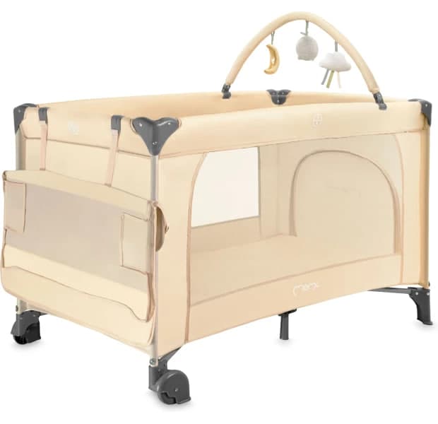 Манеж MoMi BELOVE PLUS Beige LOZE00026