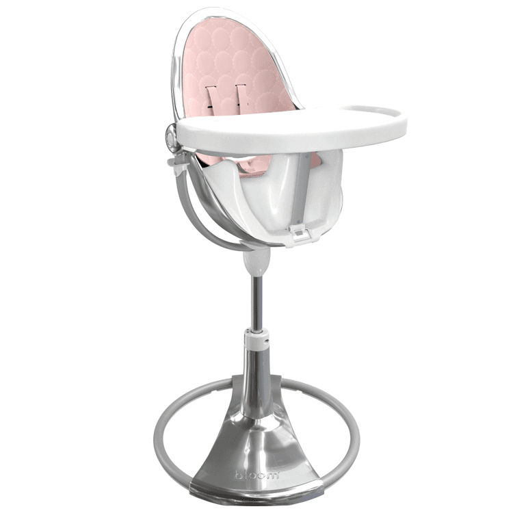 Стільчик для годування Bloom Fresco White+blush pink E10535-W\U10543-P