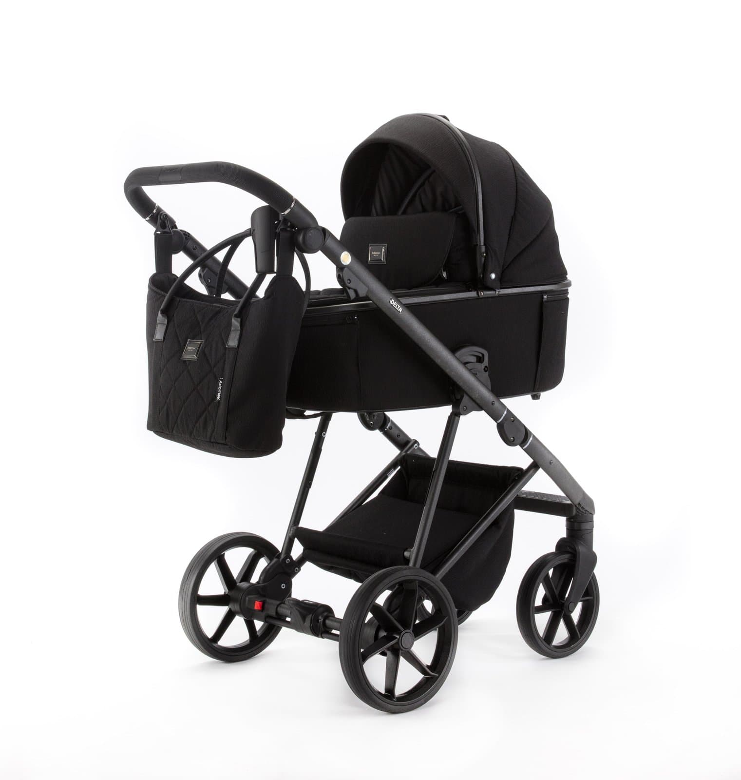 Коляска універсальна 2в1 Adamex Delta DN-11 carbon DN11111